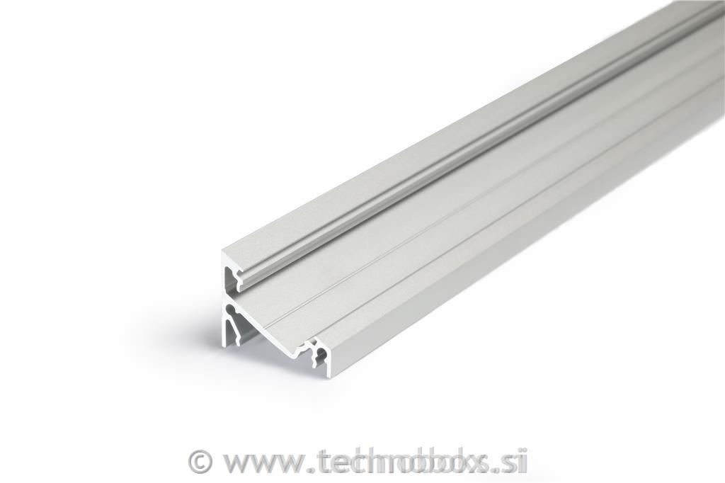 Profil za LED trak CORNER14 alu-anodi 2m