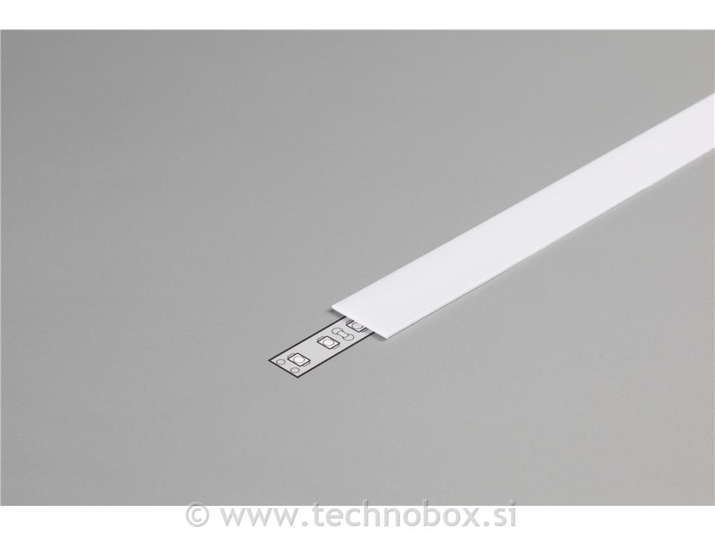 Pokrov alu profila TIP B mlečno bel 2m