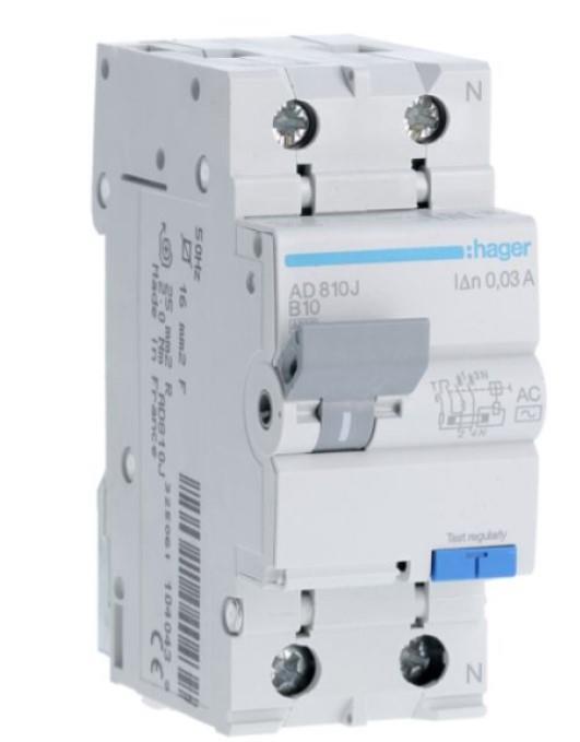 Stikalo zaščitno KZS B 10A/0,03A 1P+N