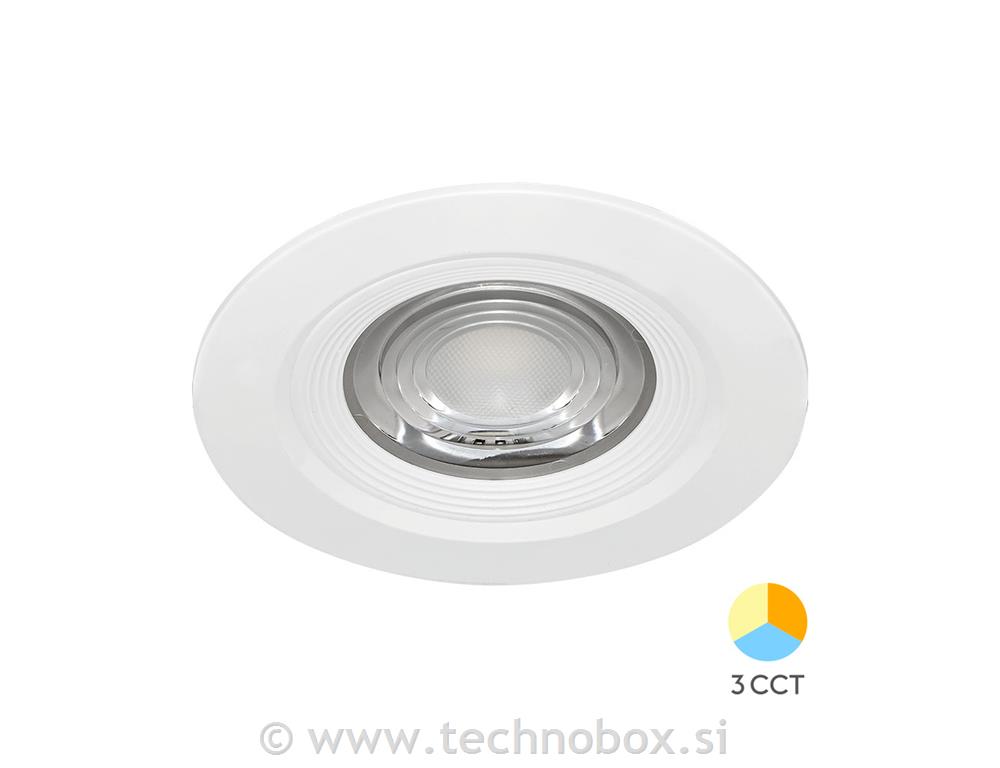 Svetilka vgradna okrogla 7W fi85mm IP54