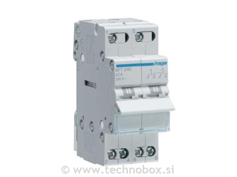 Stikalo preklopno 2P 40A 1-0-2