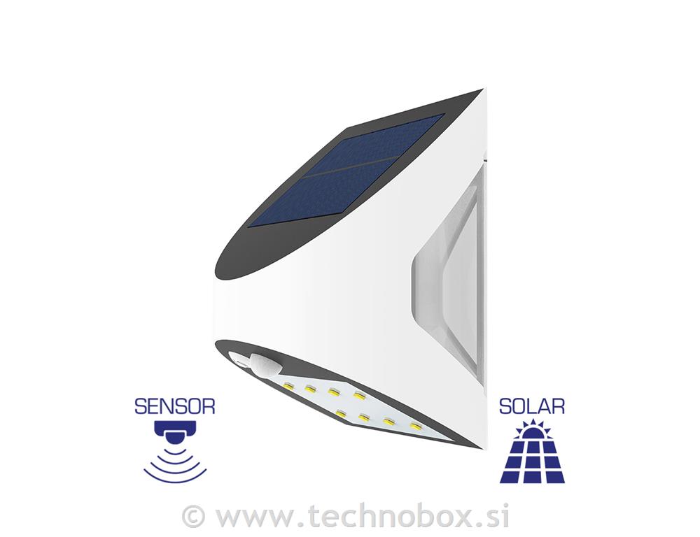 Reflektor solarni LED 3W 6500K IP54 bel