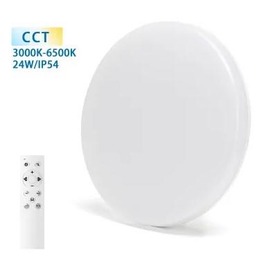 Svetilka LED 24W okrogla+daljinec IP54