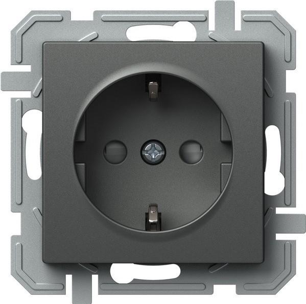 Vtičnica LOGIQ šuko z vijak 16A antracit
