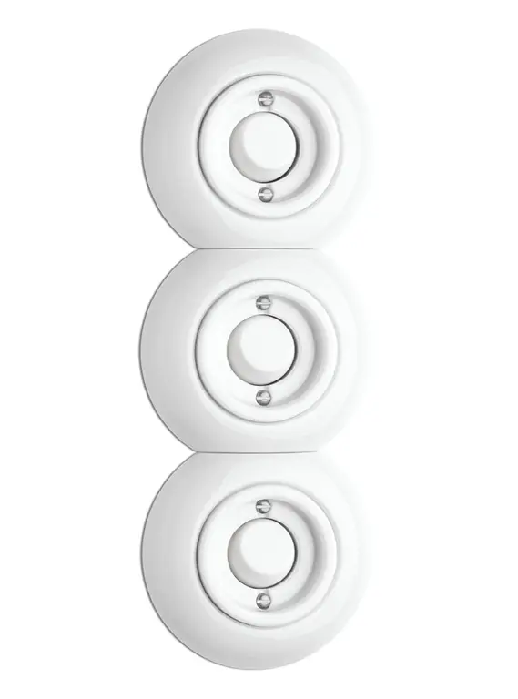 Okvir okras.okrogli vmesni porcelan bel