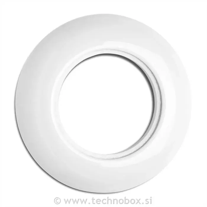 Okvir okras.okrogli samosto.porcelan bel