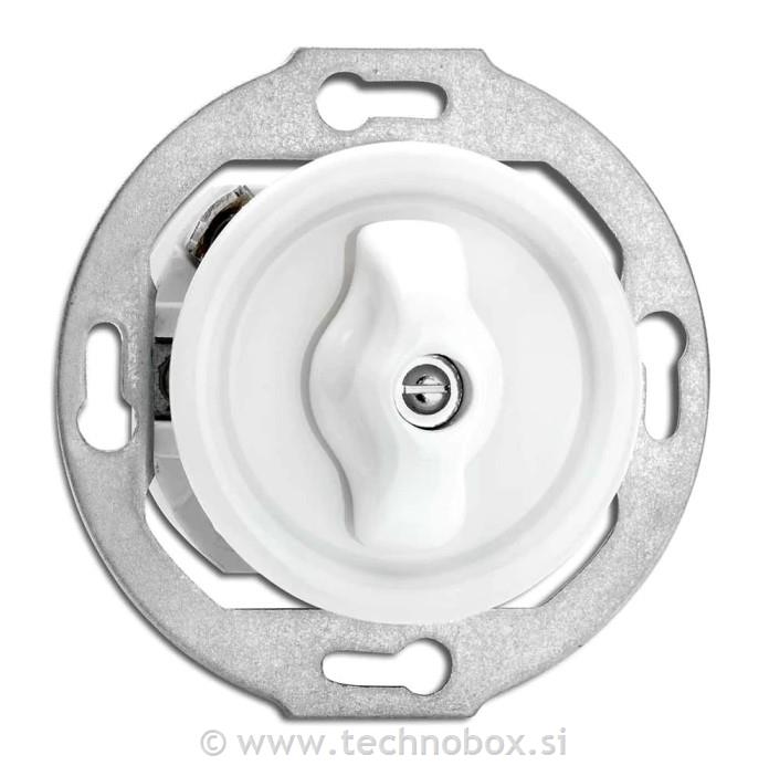 Stikalo p/o menjal.rotac.porcelan belo