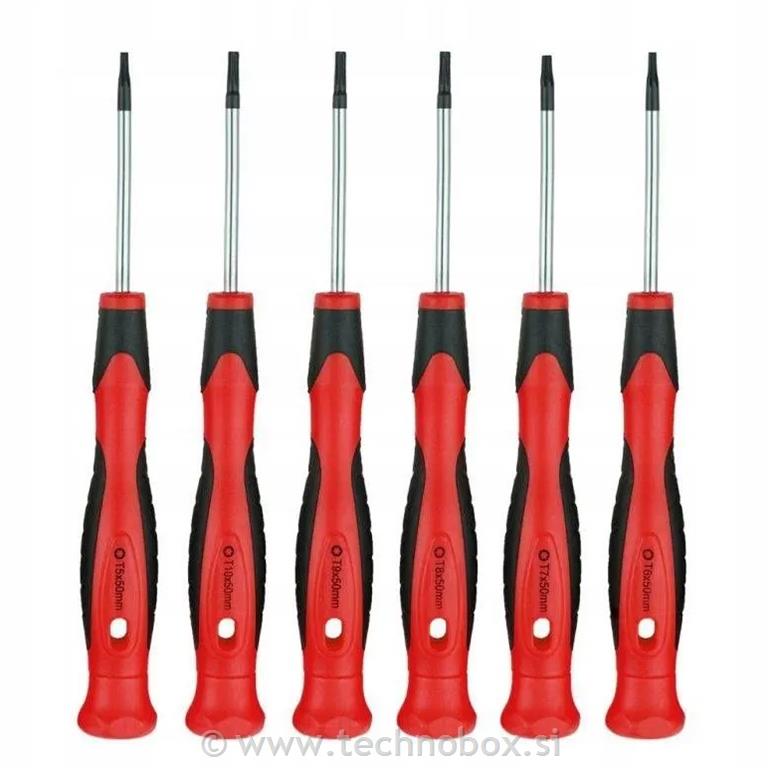 Komplet natančnih izvijačev 6 kosov