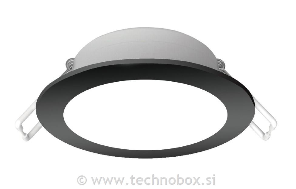 Svetilka p/o 4,8W 3000K fi68 črna IP65