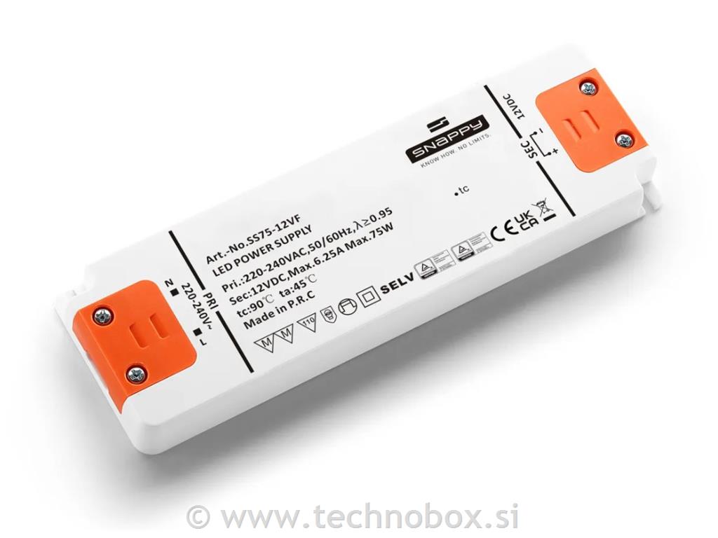 Napajalnik snappy 12V 75W