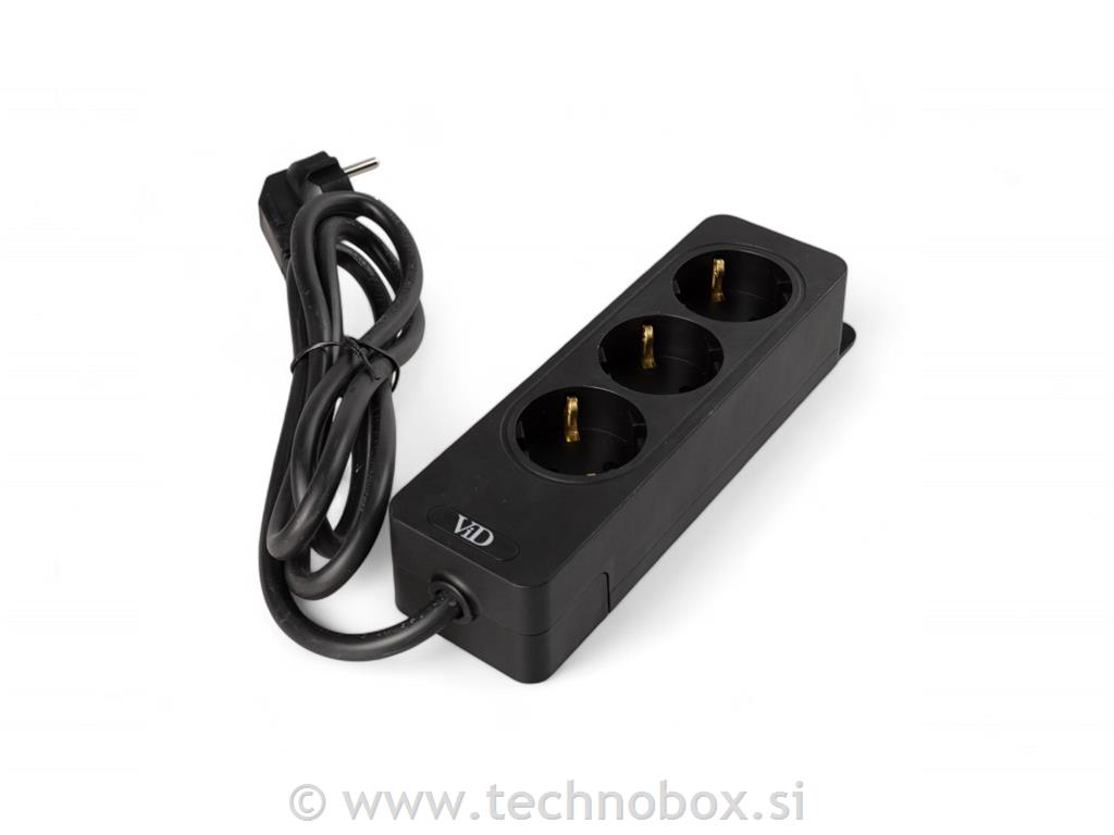 Podaljšek VID 3/1,5m črn