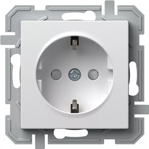 Vtičnica LOGIQ šuko z vijak 16A bela