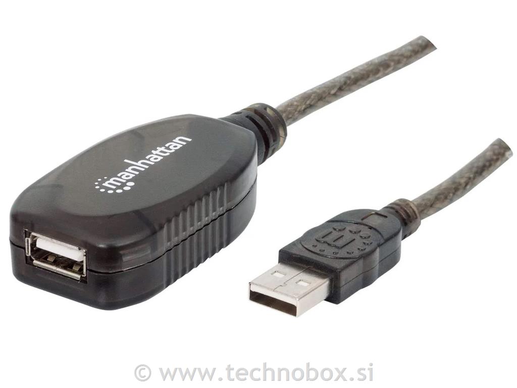 Podaljšek/ojačevalec USB 2.0 do 10m