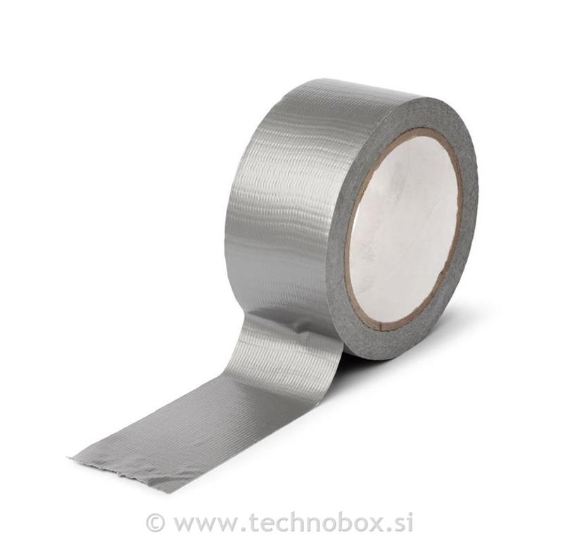 Trak lepilni univerzal. srebrni 50mmx25m