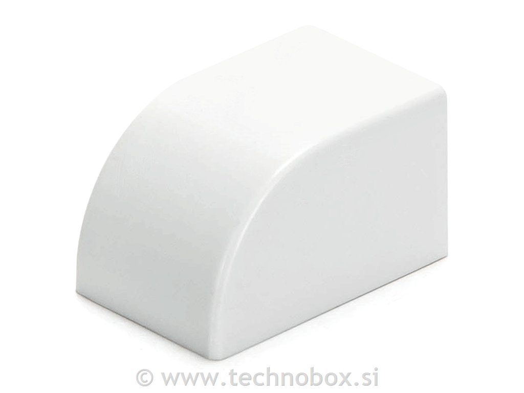 Element končni 16x16mm bel 4 kosi