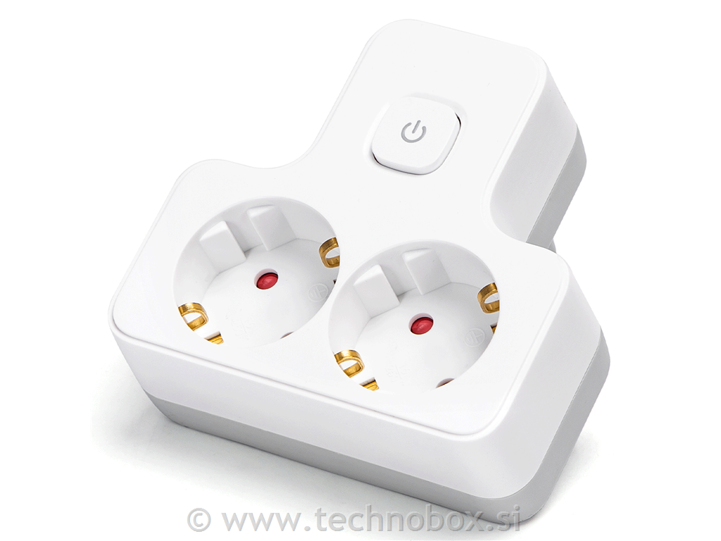 Razdelilec 2x250V 16A bel