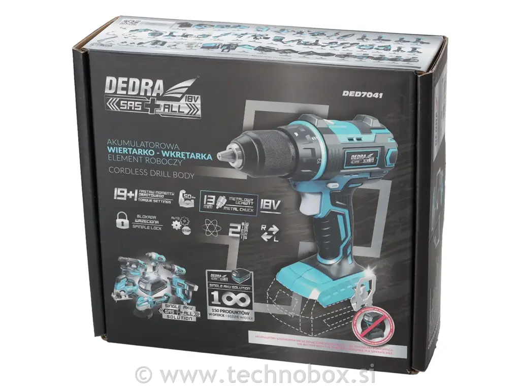 Vrtalnik AKU 50Nm 18V 7041