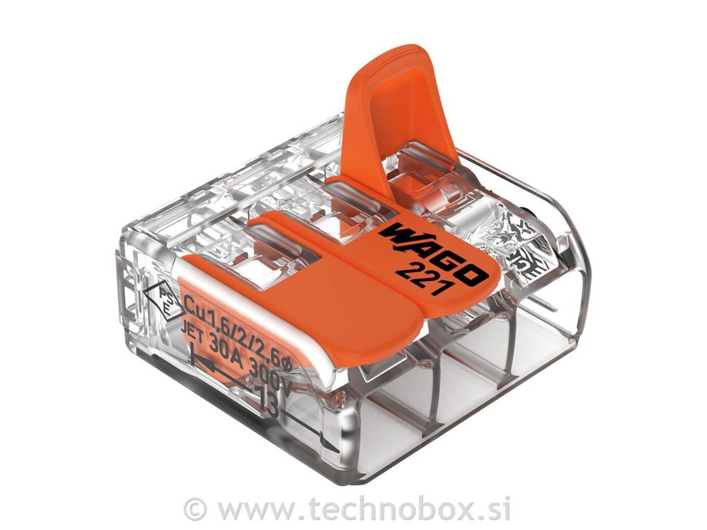 Sponka WAGO 3P 0,50-6mm 221-613