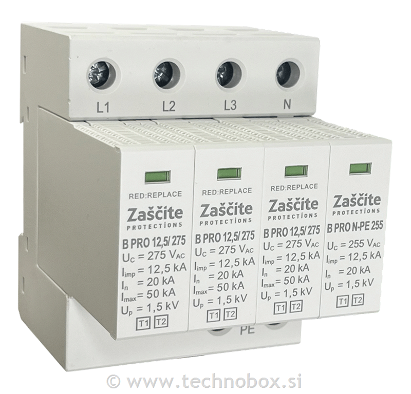 Odvodnik PROTEC B PRO 12,5/275 3+1