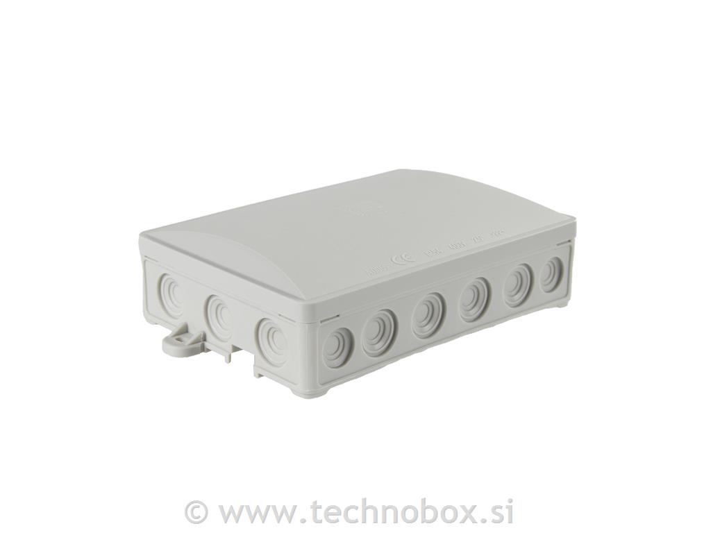 Doza N/O 135x95x40 IP54 brez uvod.siva