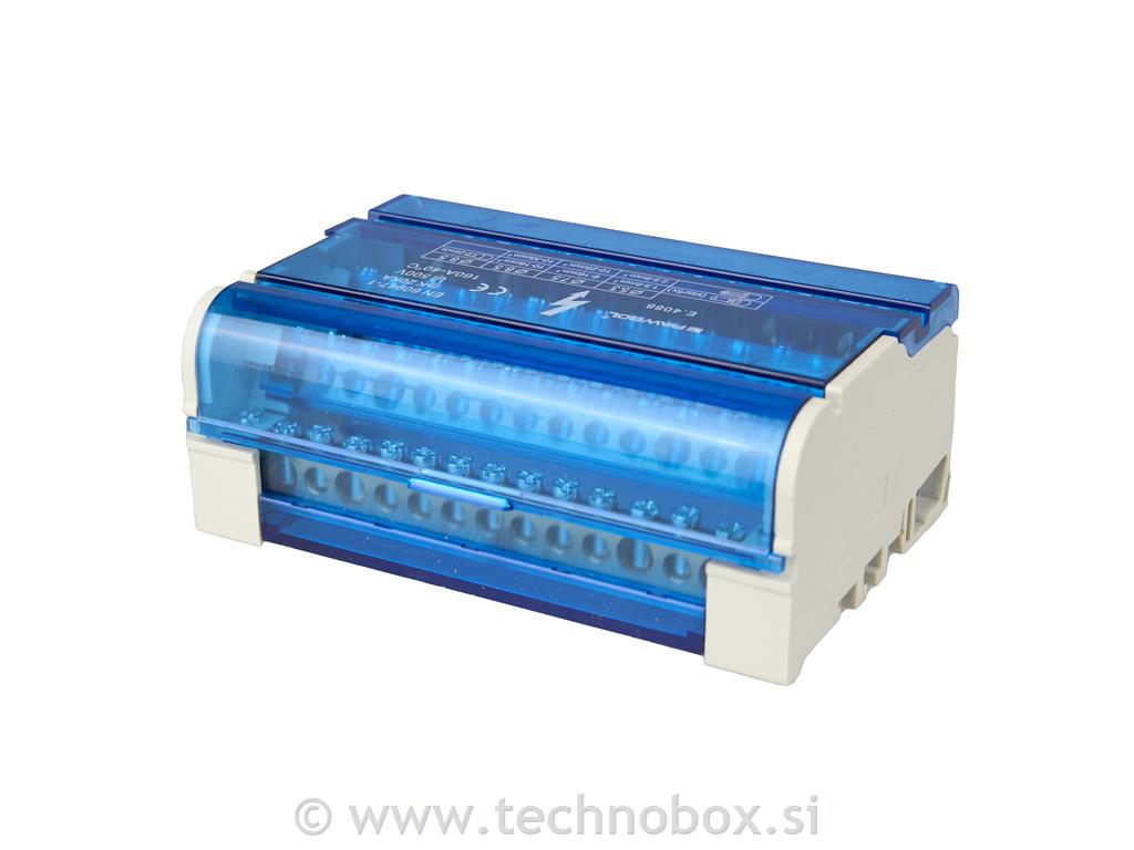 Zbiralka v ohišju 4 vrstična 160A velika