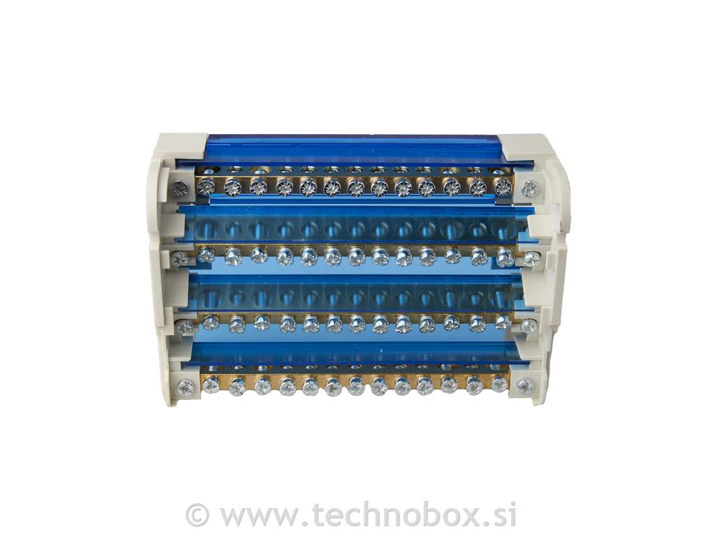 Zbiralka v ohišju 4 vrstična 160A velika