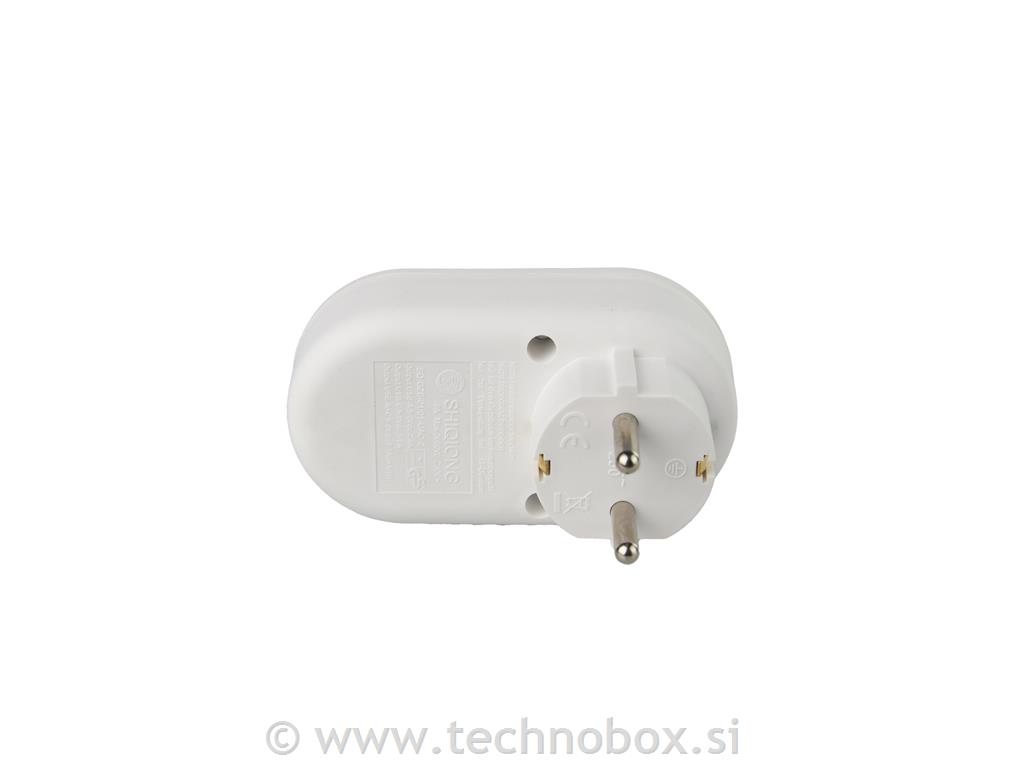 Vtičnica 16A z poln.USB+TYPE-C, bela