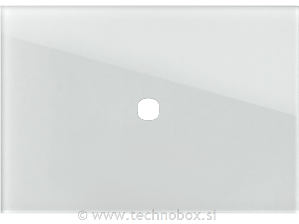 Okvir okrasni EDGE GLM 1/3M belo steklo