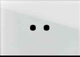 Okvir okrasni EDGE GLM 2/3M belo steklo