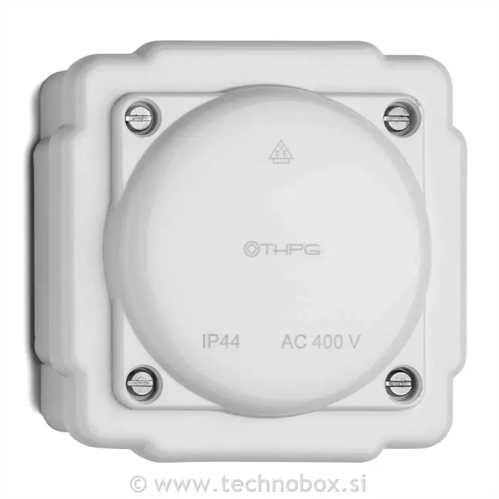 Doza razvodna n/o kvadrat. Duroplast bel