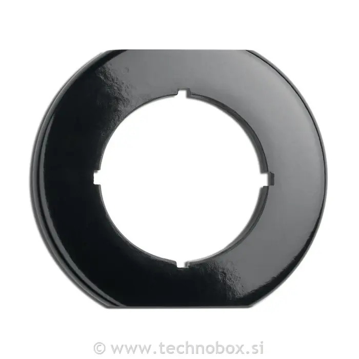 Okvir okras.okrogli vmesni Bakelit črn