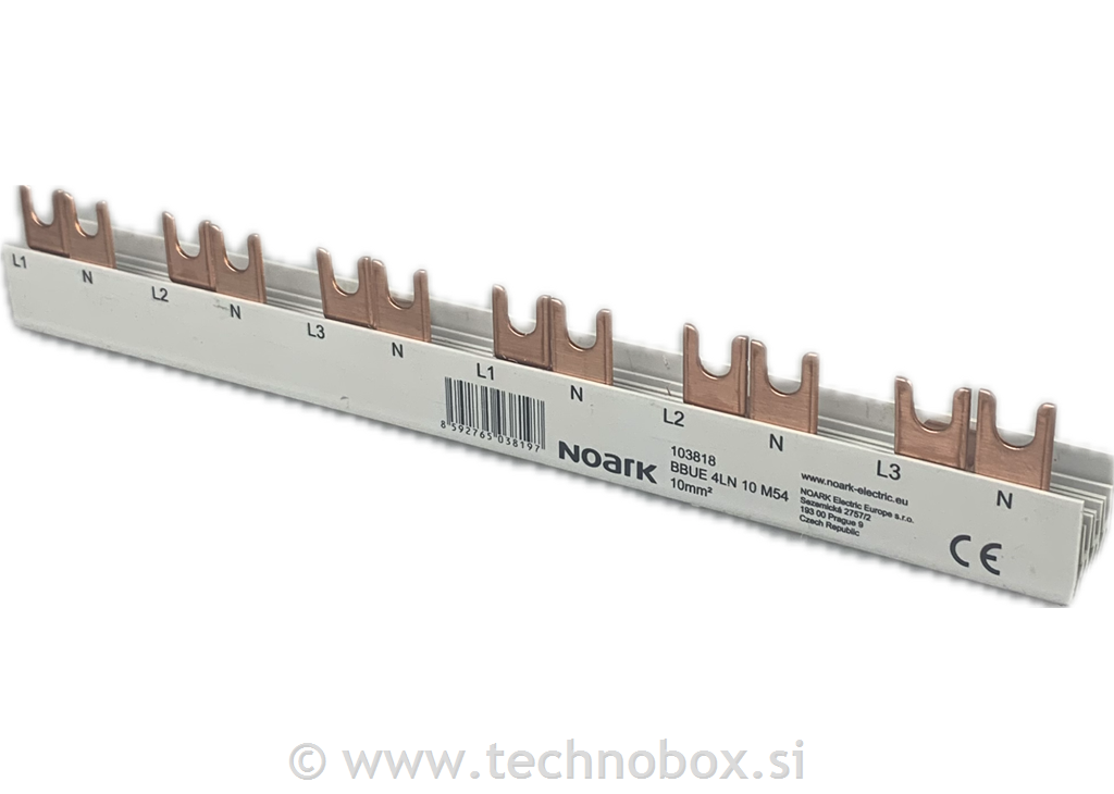 Zbiralka povez.za KZS 10mm2 63A 6x2M