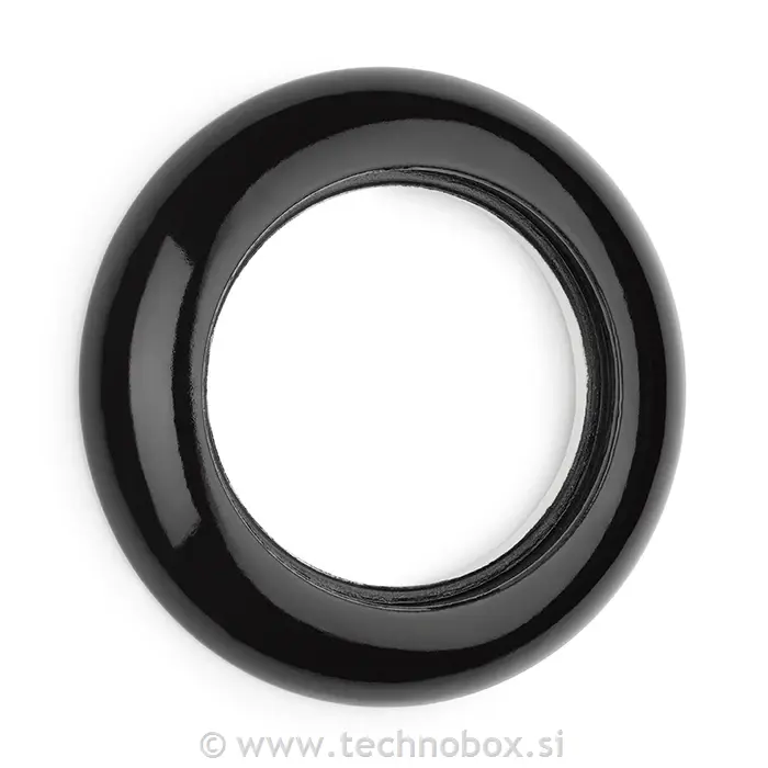 Okvir okras.okrogli samost.porcelan črn