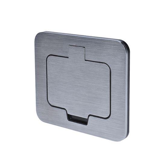 Vtičnica 2M 1x220V brušen inox IP55