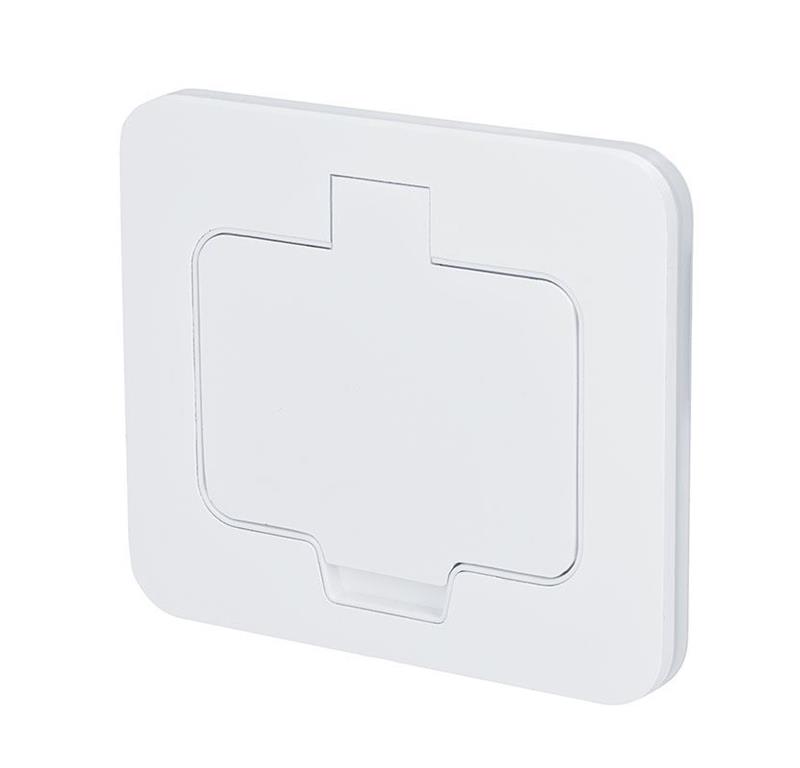 Vtičnica 2M 1x220V mat bela IP55