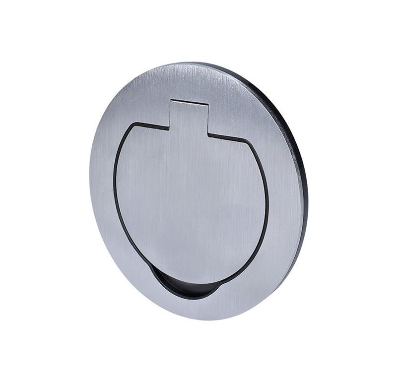 Vtičnica 2M 1x220V brušen Inox IP55 okro
