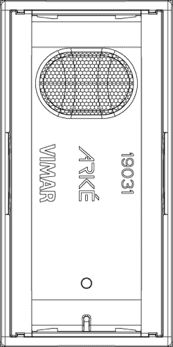 Tipka 1M simbol za bojler bela