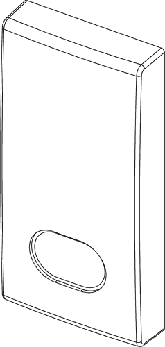 Tipka 1M simbol za bojler bela