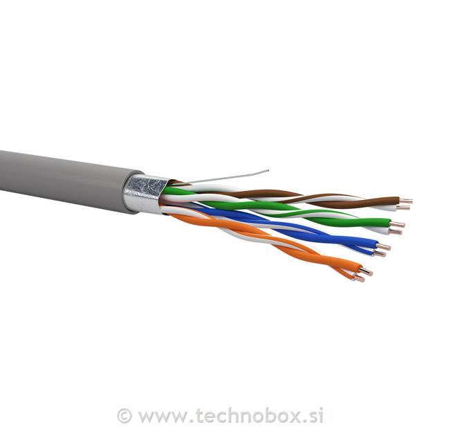 Kabel F/UTP 5E PVC-100MHz-4x2xAWG 24/1