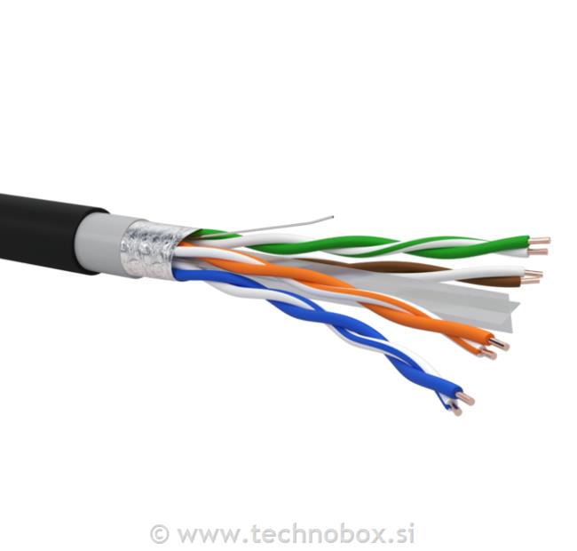 Kabel Qubix Cat.6 F/UTP 4p23AWG-zunanji