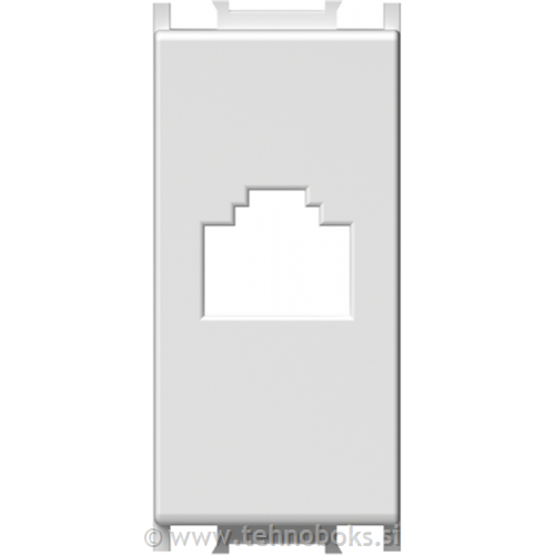 Adapter modul za RJ45 bela-mat, TEM Čatež - technobox.si